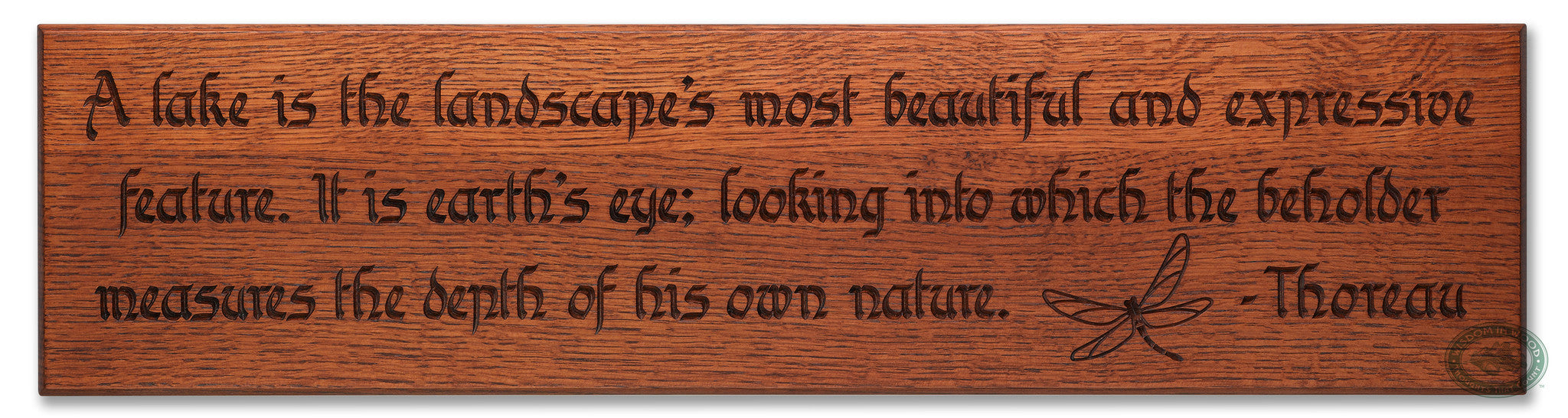 Thoreau - Lake Carving