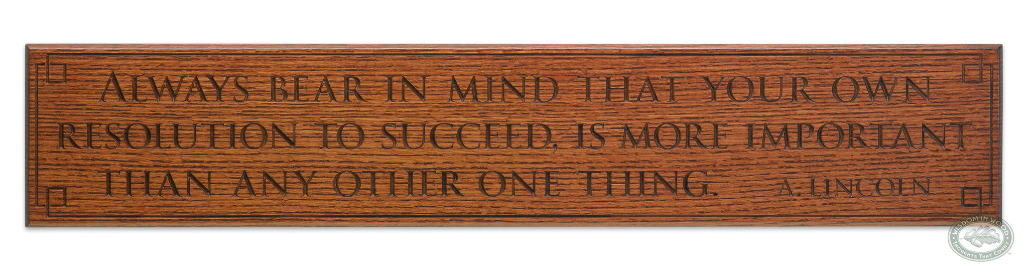 Lincoln - Success Carving