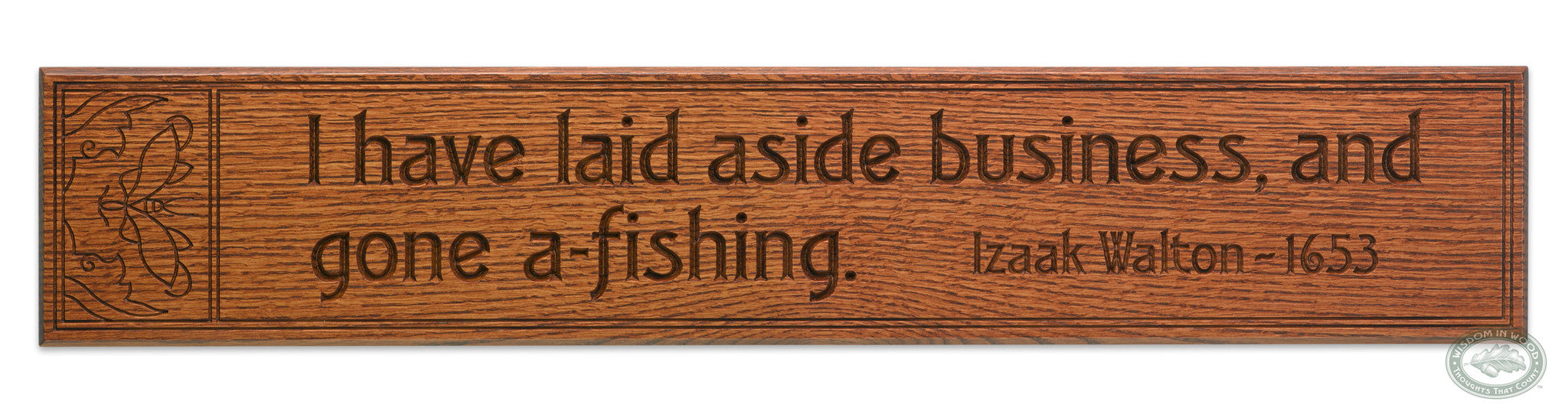 Walton - Gone Fishing Carving