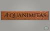 Aequanimitas Carved Wall Art Quote, Sir William Osler, Heritage Oak Finish