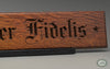 Semper Fidelis Wall Art by Wisdom In Wood Carved Quotes, Classic Oak Finish